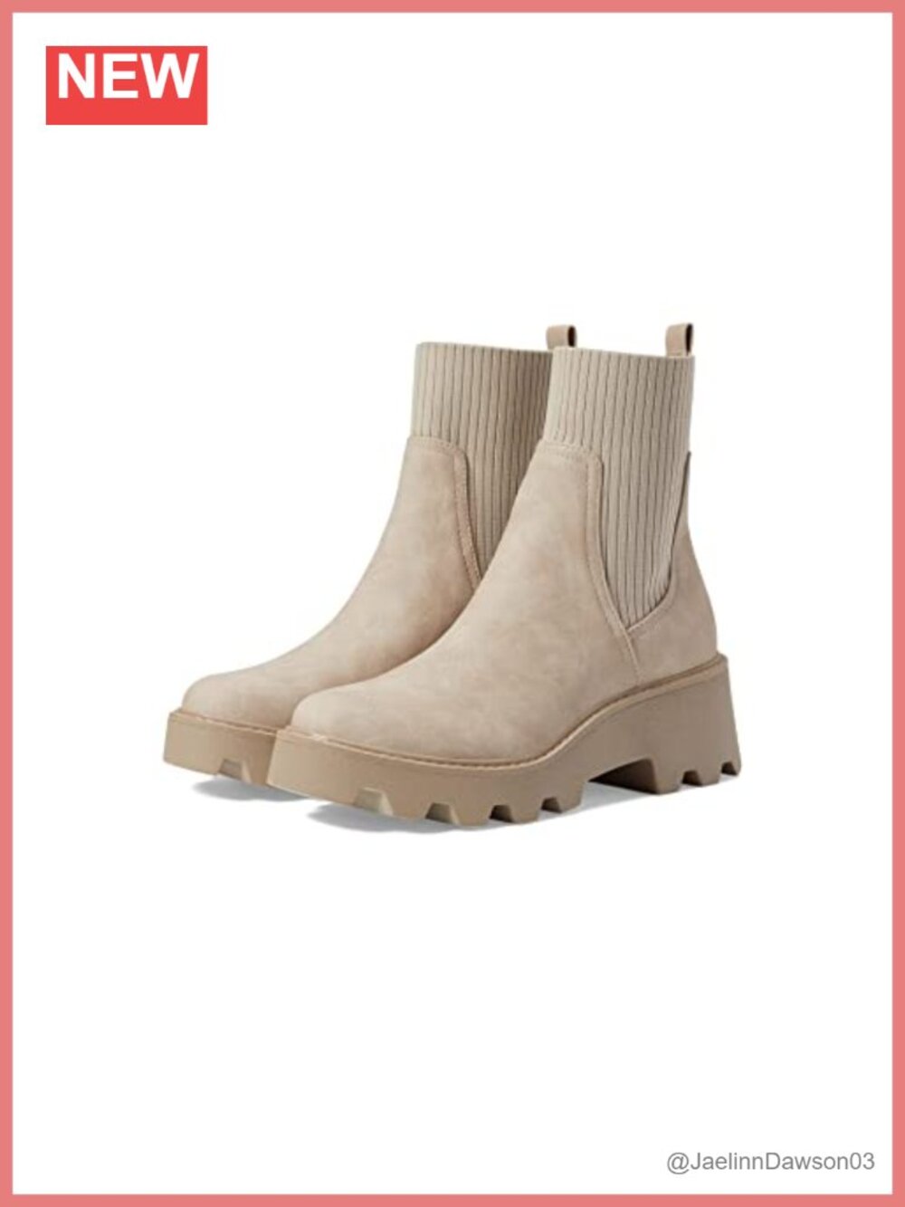 Leather Ankle Bootie with Padded Sock Lining Pull-On Block Heel